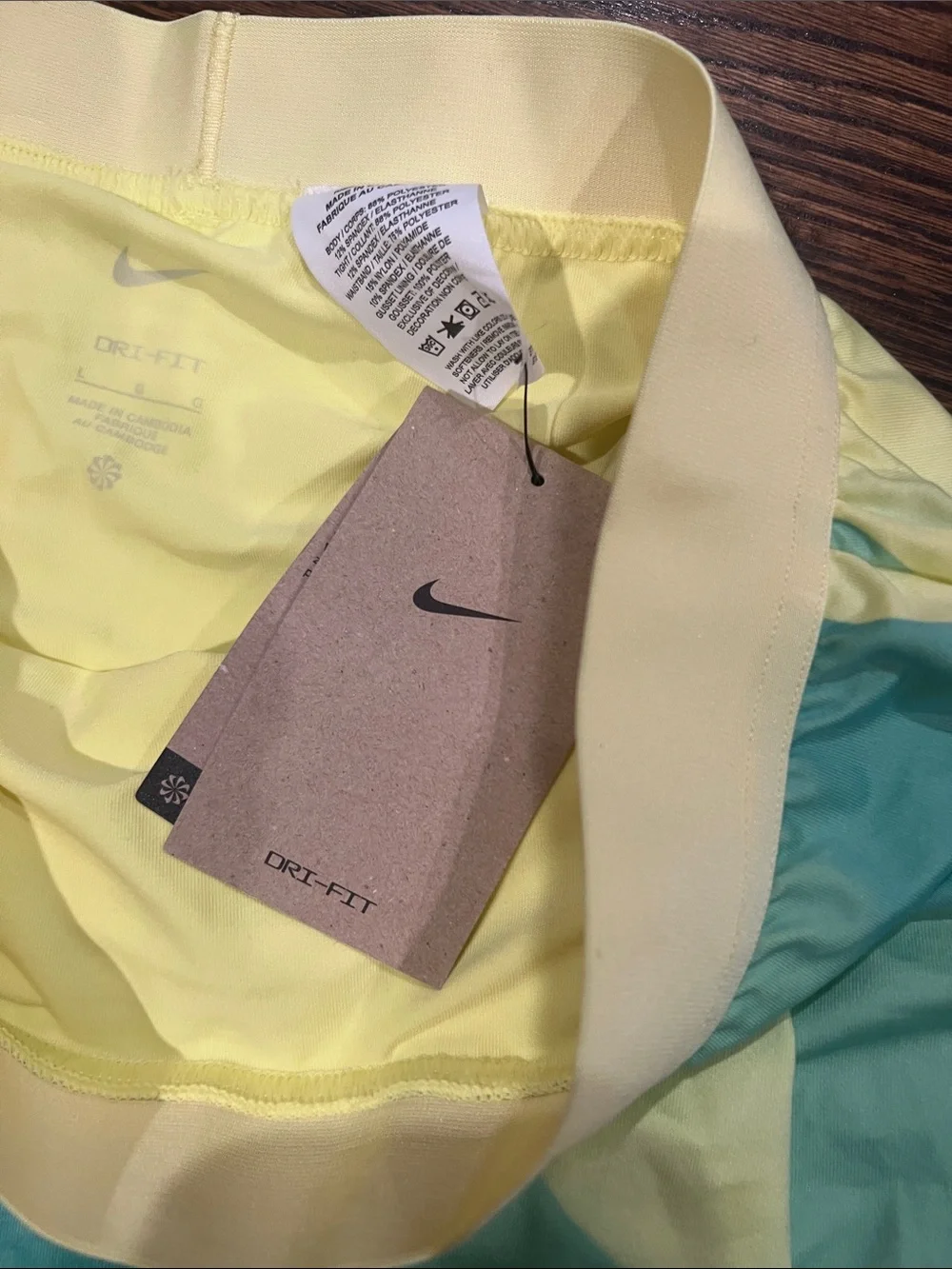 Nike Women’s Yellow & Teal Swim Skirt